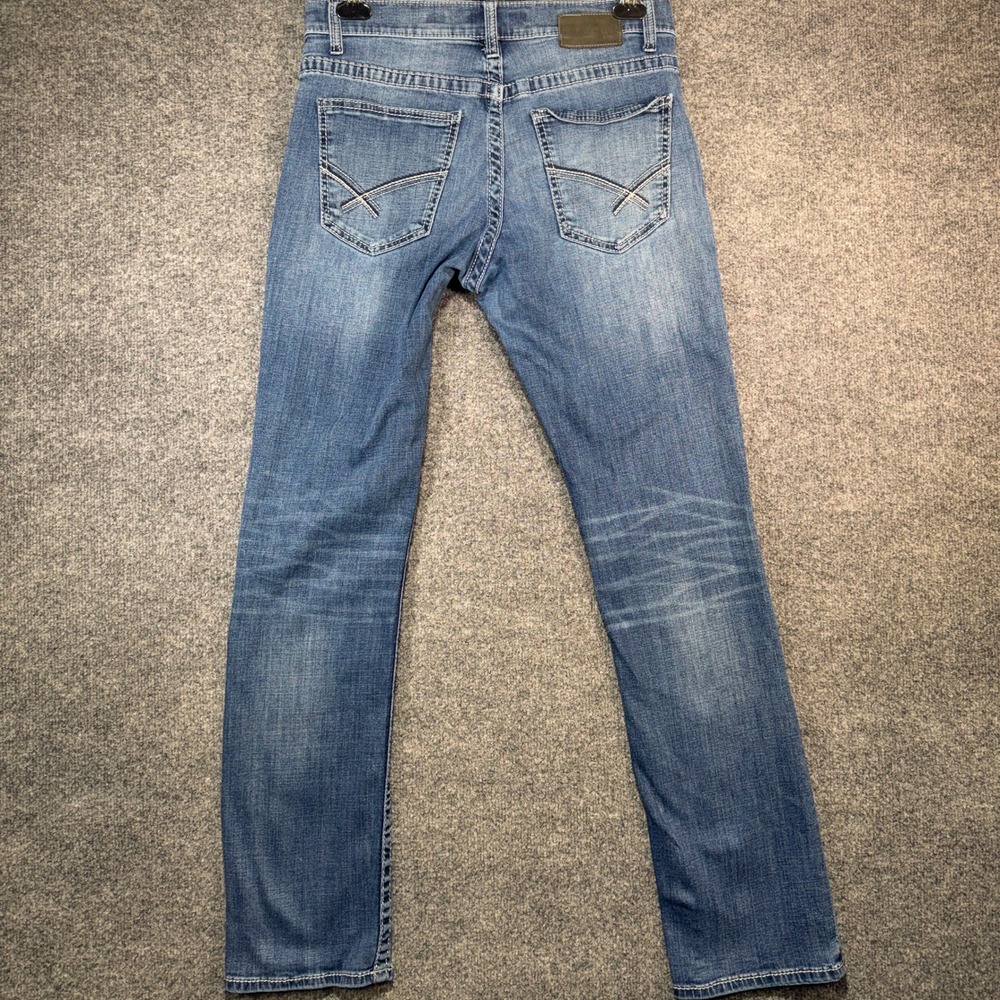 BKE Jake Straight Jeans Mens 32x34 Blue Coolmax Stretch Denim Medium Wash - Picture 2 of 15